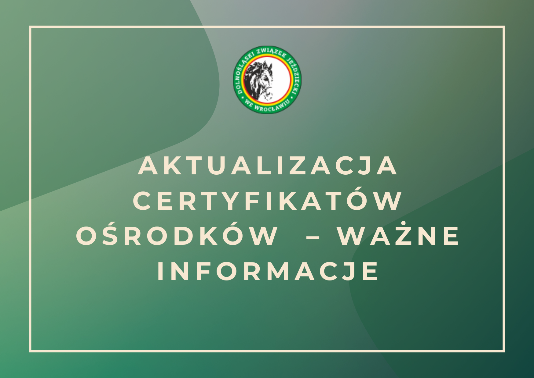 Konieczność odnowienia certyfikatów JK – przypomnienie dla ośrodków